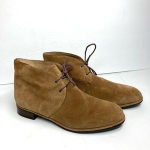 Via Spiga Tan Suede Ankle Boots